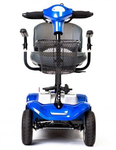 Devant du scooter électrique de mobilité réduite Kymco Mini LS en Bleu