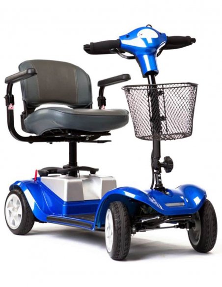 Scooter senior et handicapé Kymco Mini LS en Bleu, biais devant