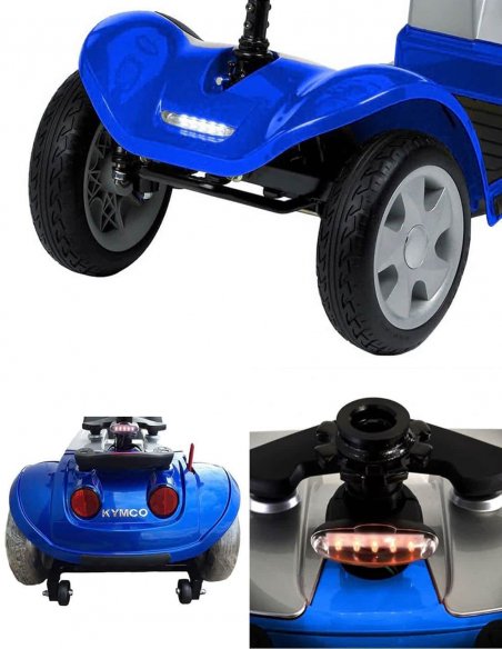 Phares LED du scooter électrique Kymco Healthcare Mini LS, en Bleu