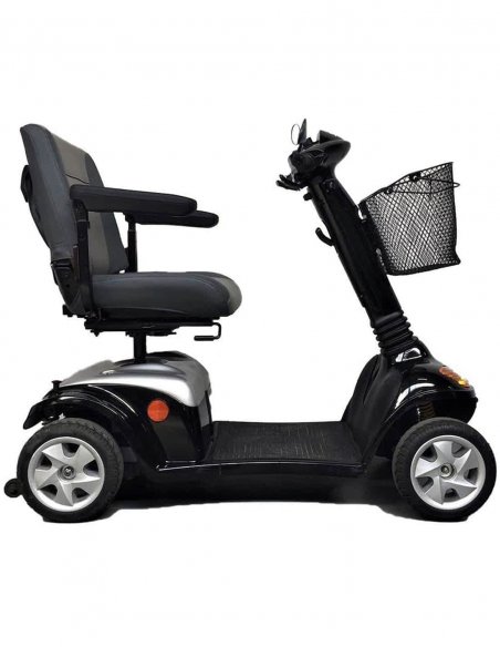 Côté gauche du scooter électrique pour mobilité réduite Kymco Super 6 et 8 en Noir
