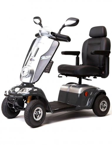 Avant en biais du scooter PMR senior Kymco Midi XL en Gris