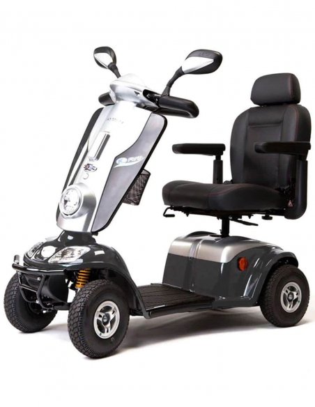 Avant en biais du scooter PMR senior Kymco Midi XL en Gris