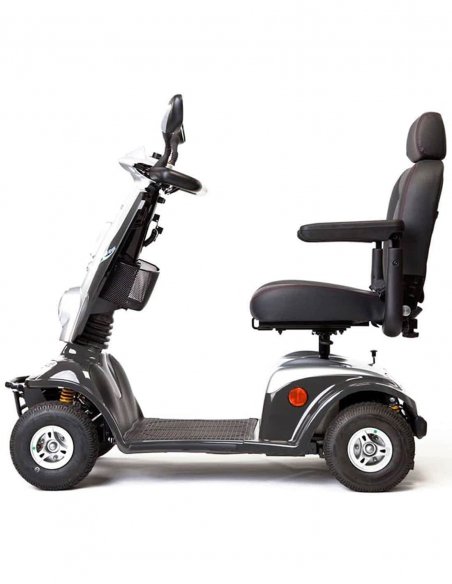 Côté droite du scooter pour handicapé et senior Kymco Midi XL en Gris