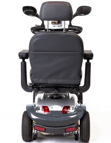 Arrière du scooter électrique de mobilité réduite Kymco Midi XL en Gris