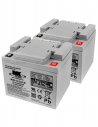 Paire de batteries AGM 45 Ah de MK (avec anses) spécifiques pour un scooter électrique pour handicapés et PMR senior