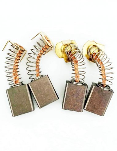 Quatre balais charbon, brosses carbone et brosses moteur spécifiquement pour le Pride XL 140 et similaire