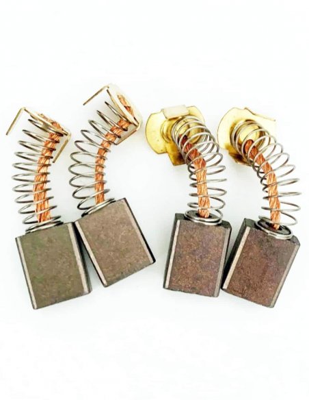Quatre balais charbon, brosses carbone et brosses moteur spécifiquement pour le Pride XL 140 et similaire