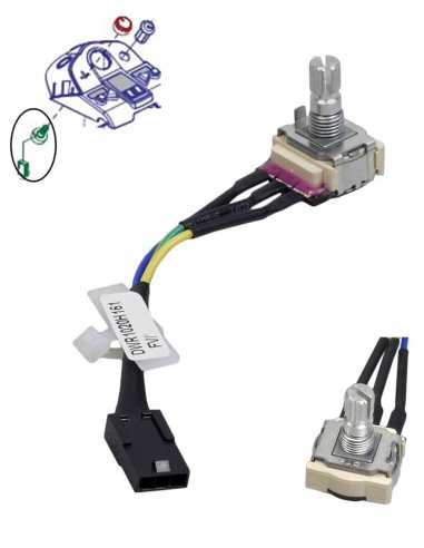 Potentiomètre avec connecteur pour le scooter senior PMR Pride Gogo Elite, Zero Turn ZT, Victory 10 DX, XL130 et XL140