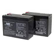 Deux batteries 10Ah AGM de MK pour le Practicomfort Shoprider FS777 et Ultralight 355