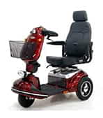 Scooter &eacute;lectrique de mobilit&eacute; r&eacute;duite et handicap&eacute; Shoprider 778S en rouge