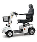 Scooter &eacute;lectrique de mobilit&eacute; r&eacute;duite et handicap&eacute; Shoprider 888NRSB en gris