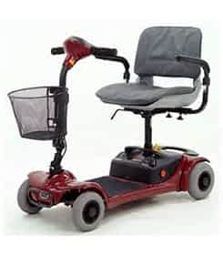 Scooter &eacute;lectrique handicap&eacute; et de mobilit&eacute; r&eacute;duite Shoprider GK4 en rouge