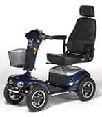 Scooter &eacute;lectrique de mobilit&eacute; r&eacute;duite et handicap&eacute; Vermeiren Jupiter 4 Fast en bleu