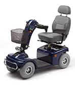 Scooter &eacute;lectrique de mobilit&eacute; r&eacute;duite Vermeiren Saturnus 4 en bleu