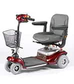 Scooter &eacute;lectrique handicap&eacute; et de mobilit&eacute; r&eacute;duite Vermeiren Uranus en rouge